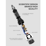 LDNIO φορτιστής αυτοκινήτου C1 με καλώδιο, USB & USB-C, 38W PD, μαύρος - Image 4