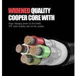 LDNIO καλώδιο USB σε USB-C/Lightning/Micro USB LC93, 3.4A, 1.2m, γκρι - Image 3