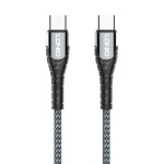 LDNIO καλώδιο USB-C σε USB-C LC102, 65W PD, 2m, γκρι