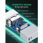 LDNIO φορτιστής τοίχου A2620C με καλώδιο, USB & USB-C, 65W PD, λευκός - Image 4