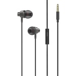 LDNIO earphones με μικρόφωνο HP05, 3.5mm σύνδεση, Φ10mm, 1.2m, γκρι