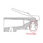 GOOBAY βύσμα RJ45 72500, CAT 5e UTP, διάφανο, 10τμχ - Image 2