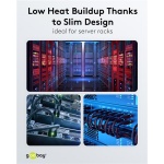 GOOBAY καλώδιο δικτύου 74351, CAT 8.1 U/FTP, ultra slim, copper, 40Gbps, 0.25m, μαύρο - Image 5