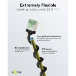 GOOBAY καλώδιο δικτύου 74354, CAT 8.1 U/FTP, ultra slim, copper, 40Gbps, 2m, μαύρο - Image 4