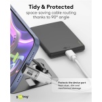 GOOBAY αντάπτορας USB-C 74442, γωνιακός 90°, USB4, 240W, 40Gbps, 8K, γκρι - Image 2