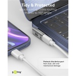 GOOBAY αντάπτορας USB-C 74443, γωνιακός 90°, USB4, 240W, 40Gbps, 8K, γκρι - Image 2