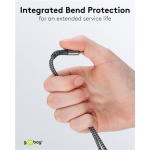 GOOBAY αντάπτορας USB-C σε 3.5mm & USB-C 74524, 60W, 480Mbps, γκρι - Image 4