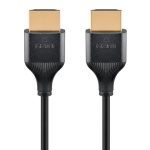 GOOBAY καλώδιο HDMI 75294 με Ethernet, slim, 4K/60Hz, 18 Gbps, 2m, μαύρο - Image 2