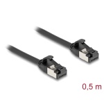 DELOCK καλώδιο δικτύου 80182, CAT 8.1 U/FTP, 40Gbps, εύκαμπτο, 0.50m, μαύρο - Image 2