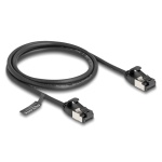 DELOCK καλώδιο δικτύου 80183, CAT 8.1 U/FTP, 40Gbps, εύκαμπτο, 1m, μαύρο