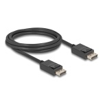 DELOCK καλώδιο DisplayPort 2.1 80493 8K/60Hz 4K/120Hz 40 Gbps, 2m, μαύρο - Image 2