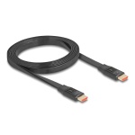 DELOCK καλώδιο HDMI 81002, flat, 8K/60Hz, 48 Gbps, eARC, HDR, 2m, μαύρο - Image 2