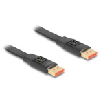 DELOCK καλώδιο DisplayPort 81006, flat, 8K/60Hz 32.4 Gbps HDR, 2m, μαύρο