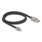 DELOCK καλώδιο mini DisplayPort σε DisplayPort 81091, 8K/60Hz, 32.4 Gbps, 1m, μαύρο - Image 2