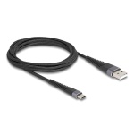 DELOCK καλώδιο USB σε USB-C 81122, 60W, 480Mbps, 2m, μαύρο - Image 2