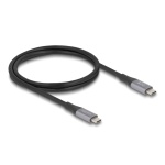 DELOCK καλώδιο USB-C 81191, 240W, 40 Gbps, 8K, 1m, E-Marker, μαύρο - Image 2