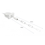 DELOCK module καλώδιο τροφοδοσίας Easy 45 81376, ανασυρόμενο 50cm, λευκό - Image 2