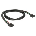 DELOCK καλώδιο USB 2.0 10-pin 2.54mm 82437, 480 Mbps, 50cm