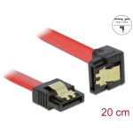 DELOCK καλώδιο SATA 83977, γωνιακό, 6Gb/s, 20cm, κόκκινο - Image 2