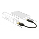 DELOCK καλώδιο USB σε USB-C 85354, 3A, 22AWG, 0.15m, μαύρο - Image 2