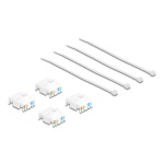 DELOCK Keystone module 86051, RJ45 σε LSA, Cat.6A UTP, λευκό, 4τμχ - Image 3