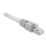 DELOCK βύσμα RJ45 CAT 6A STP 86477, tool-free, ασημί - Image 2