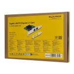 DELOCK κάρτα επέκτασης PCIe x1 σε 2x RJ45 Gigabit 88205, 1000Mbps - Image 3
