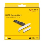 DELOCK κάρτα επέκτασης PCIe x4 σε M.2 M Key 110mm 89836, NVMe - Image 3