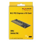 DELOCK Κάρτα Επέκτασης PCIe x16 σε NVMe M.2 Key M - Image 3