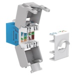 GOOBAY Keystone module RJ45 CAT 6A 90688, UTP, μπλε - Image 2