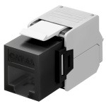 GOOBAY Keystone module RJ45 CAT 6A 90692, UTP, μαύρο