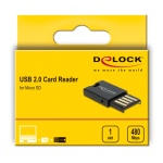 DELOCK USB card reader 91603 για κάρτες μνήμης micro SD, μαύρο - Image 3