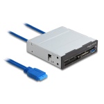 DELOCK USB 19-pin card reader 91759, CF/SD/micro SD/xD/MS/M2/USB, 5Gbps