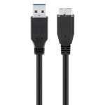 GOOBAY καλώδιο USB 3.0 σε USB 3.0 micro Τype B 95026, 1.8m, μαύρο