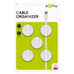 GOOBAY οργανωτές καλωδίων σιλικόνης 95183, 1 θέση, Φ7.8mm, λευκό, 5τμχ - Image 3