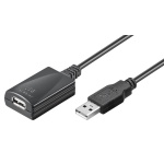 GOOBAY καλώδιο προέκτασης USB 95439, active, 480Mbps, 5m, μαύρο - Image 2