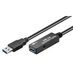 GOOBAY καλώδιο προέκτασης USB 3.0 95727, active, 5Gbps, 5m, μαύρο - Image 2