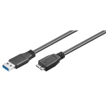 GOOBAY καλώδιο USB 3.0 σε micro Τype B 95734, 5 Gbit/s, 0.5m, μαύρο - Image 2