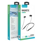 CELEBRAT earphones A29 με μαγνήτη, Bluetooth, 10mm, 80mAh, μαύρα - Image 3