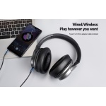 CELEBRAT headphones A33, ασύρματα & ενσύρματα, ANC, 40mm, 300mAh, μαύρα - Image 3