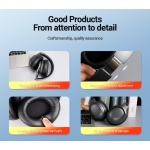 CELEBRAT headphones A33, ασύρματα & ενσύρματα, ANC, 40mm, 300mAh, μαύρα - Image 5