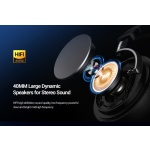 CELEBRAT headphones A34, ασύρματα & ενσύρματα, 40mm, 300mAh, μαύρα - Image 3