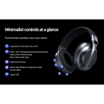 CELEBRAT headphones A34, ασύρματα & ενσύρματα, 40mm, 300mAh, μαύρα - Image 4
