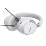 CELEBRAT headphones A40, ασύρματα & ενσύρματα, 40mm, 250mAh, λευκά - Image 2