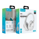 CELEBRAT headphones A40, ασύρματα & ενσύρματα, 40mm, 250mAh, λευκά - Image 3