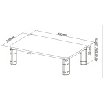 BRATECK επιτραπέζια βάση οθόνης/laptop AMS-6, 17-32", έως 20kg - Image 4