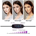 APEXEL φωτιστικό δαχτυλίδι LED APL-FL10JJ13Y με μίνι τρίποδα, Φ26cm - Image 4