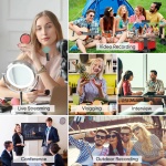 APEXEL ασύρματο μικρόφωνο APL-MIC007 με θήκη φόρτισης, USB-C, 2.4GHz, μαύρο - Image 4