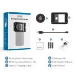 APEXEL φακός μικροσκόπιο APL-MS009 για smartphone κάμερα, 100x zoom, LED - Image 5