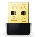 TP-LINK ασύρματος USB αντάπτορας δικτύου Archer T600U Nano, 600Mbps, V.1